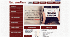 Desktop Screenshot of entremalhas.com.br